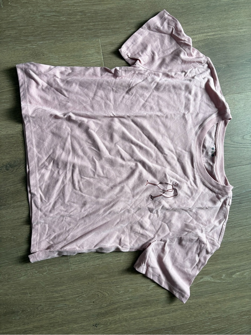 Three Dots Light Pink Short Sleeve Tee